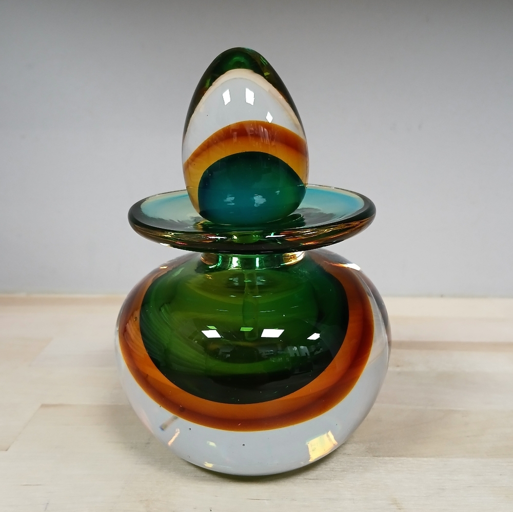 Sommerso Murano Glass Perfume Bottle‎